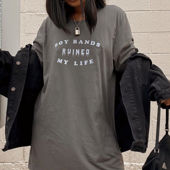 Boybands Ruined My Life Graphic Tee - Picture 2 of 3